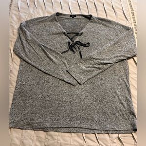 Women's Rails Leigh Shirt Melange Grey Size Large